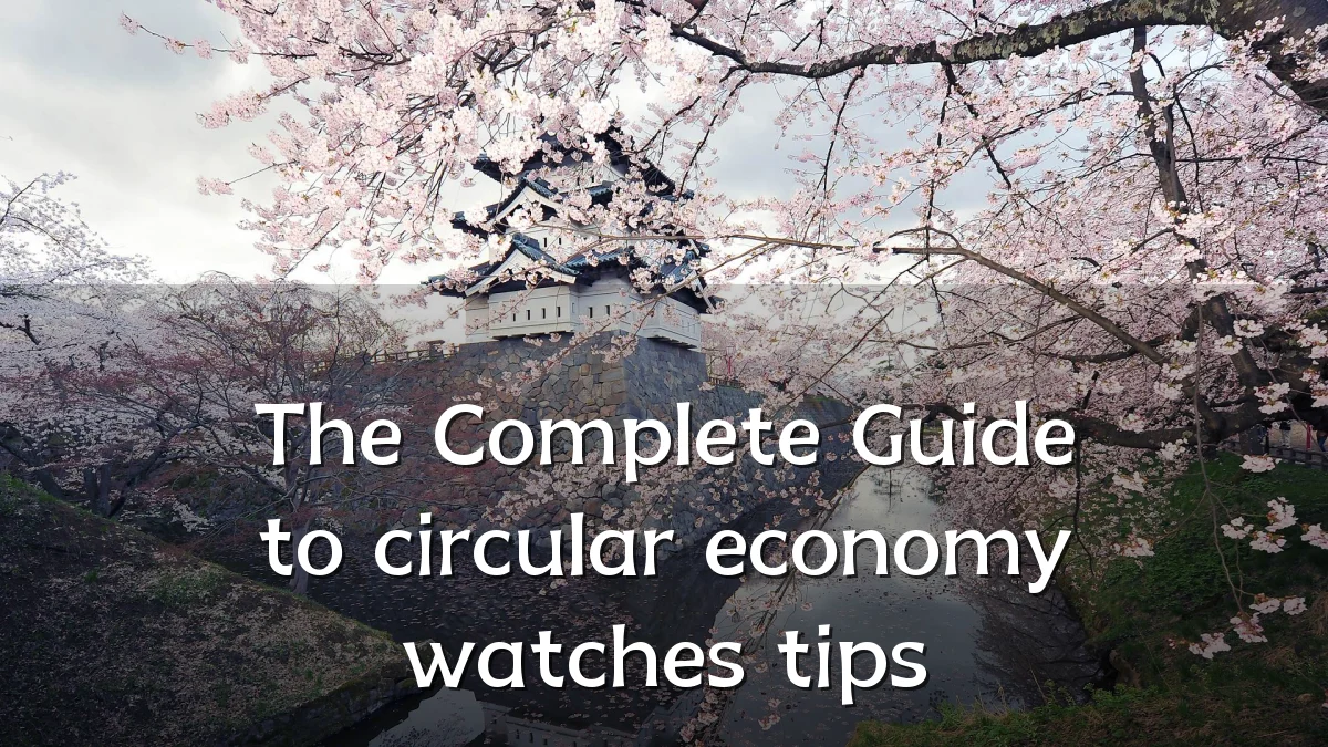The Complete Guide to circular economy watches tips