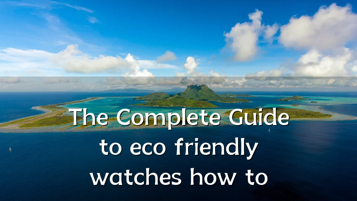 The Complete Guide to eco friendly watches how to