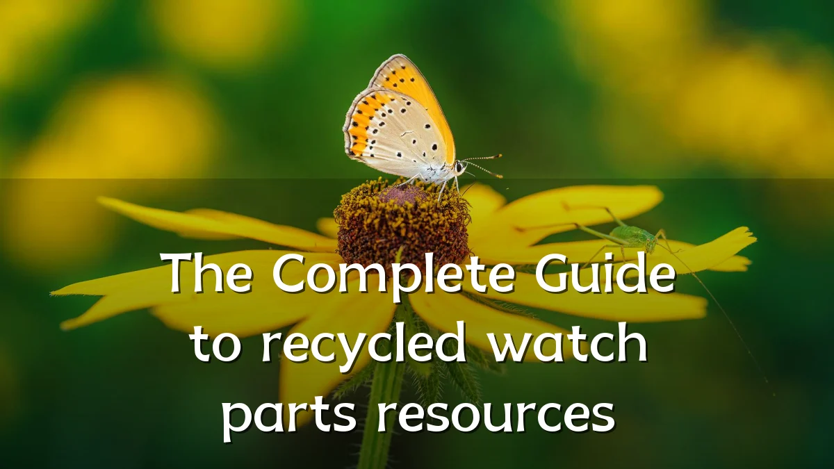 The Complete Guide to recycled watch parts resources