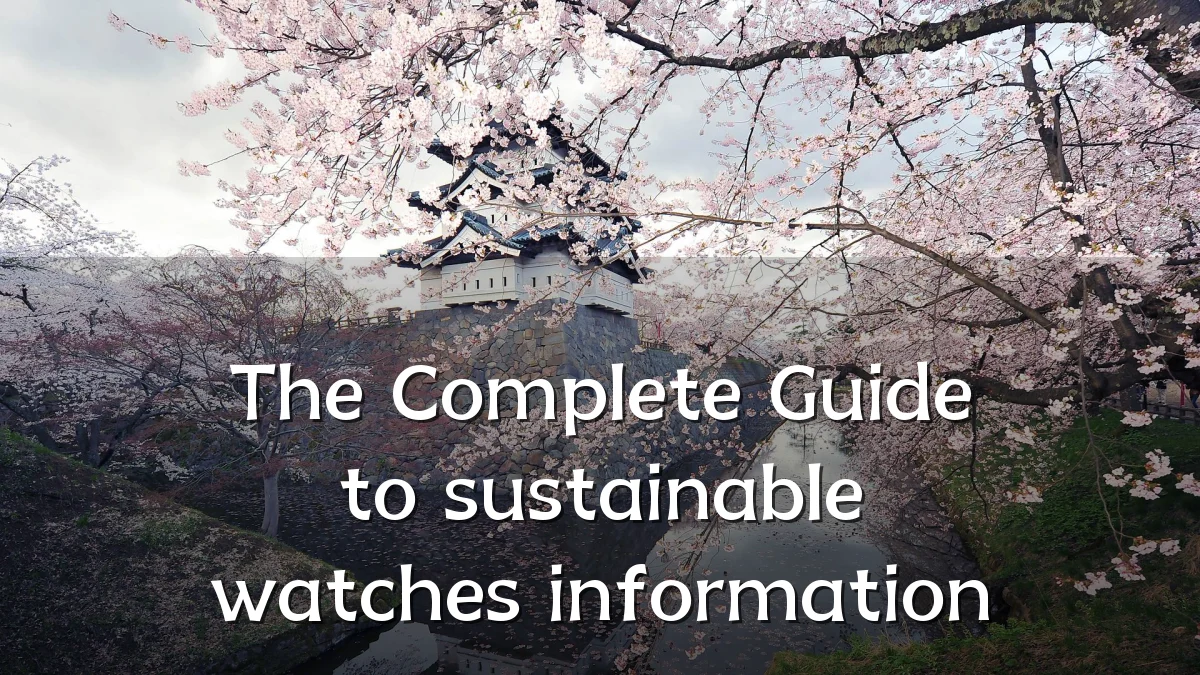 The Complete Guide to sustainable watches information