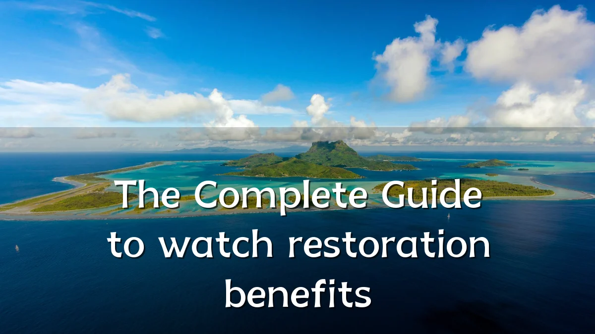 The Complete Guide to watch restoration benefits