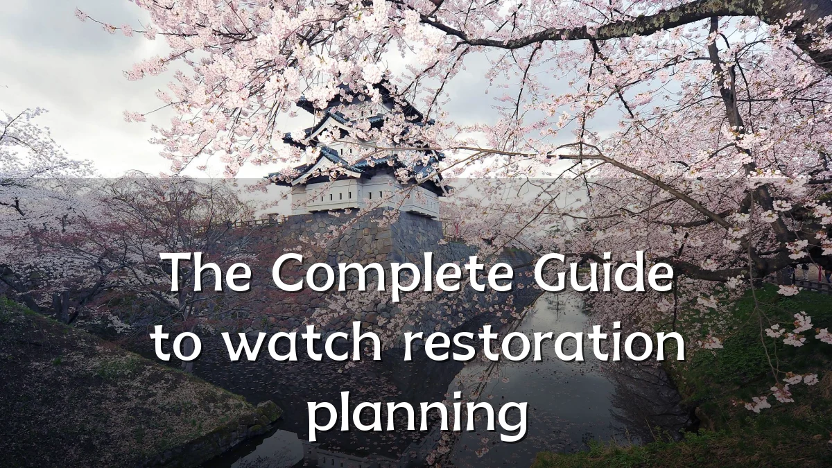 The Complete Guide to watch restoration planning