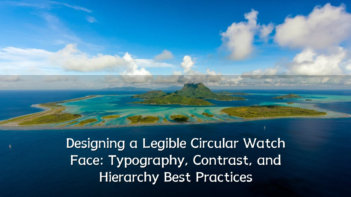 Designing a Legible Circular Watch Face: Typography, Contrast, and Hierarchy Best Practices