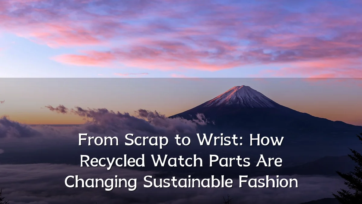 From Scrap to Wrist: How Recycled Watch Parts Are Changing Sustainable Fashion