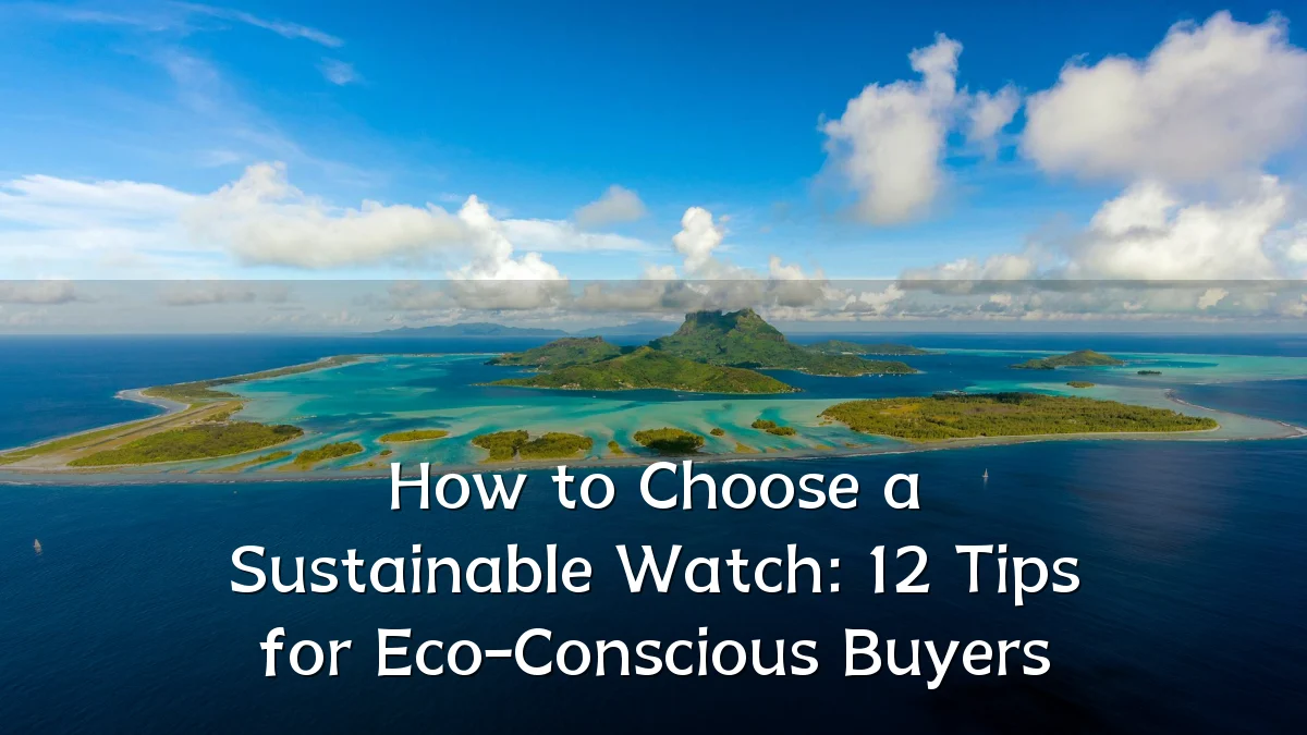 How to Choose a Sustainable Watch: 12 Tips for Eco-Conscious Buyers
