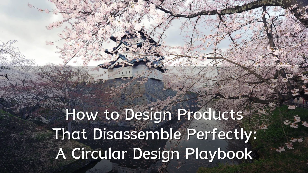 How to Design Products That Disassemble Perfectly: A Circular Design Playbook