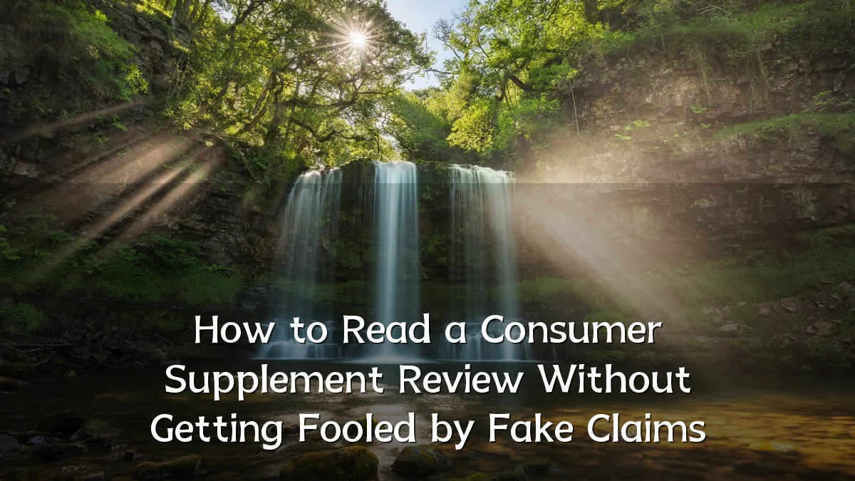 How to Read a Consumer Supplement Review Without Getting Fooled by Fake Claims