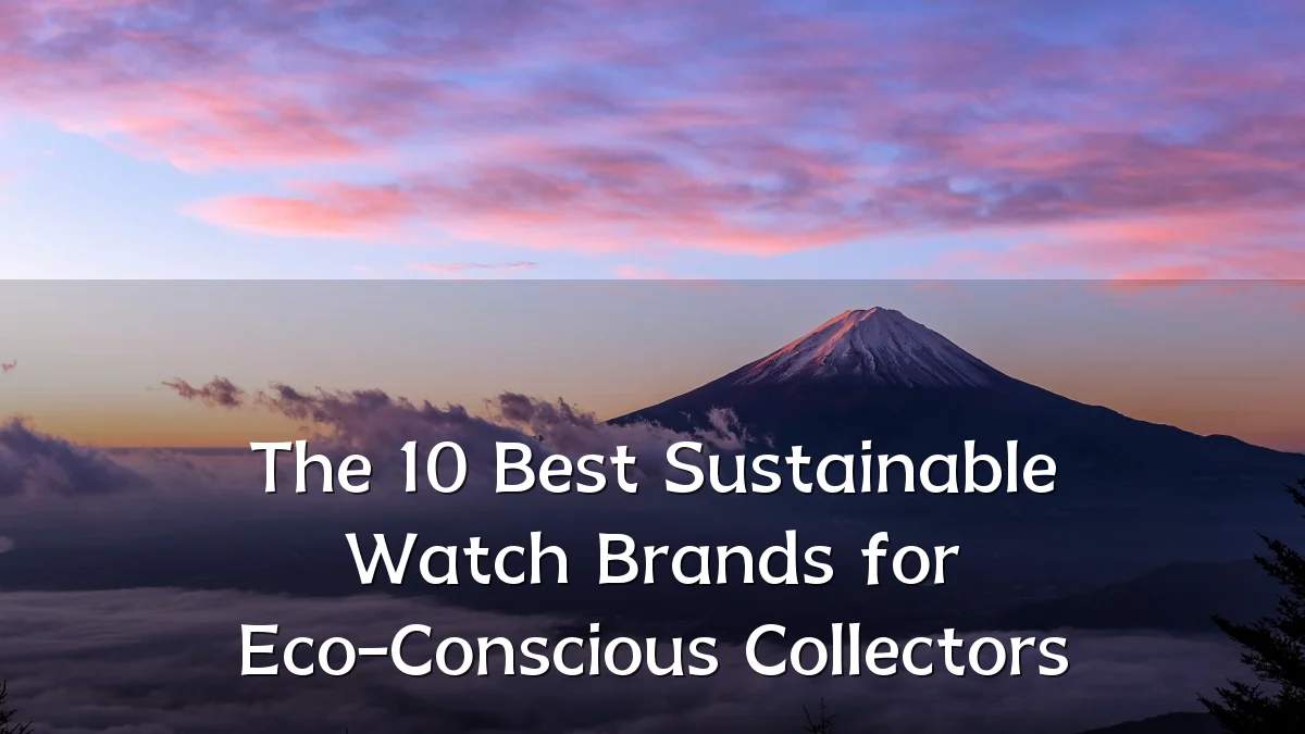 The 10 Best Sustainable Watch Brands for Eco-Conscious Collectors