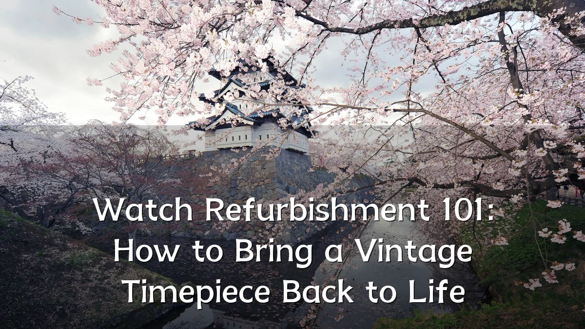 Watch Refurbishment 101: How to Bring a Vintage Timepiece Back to Life