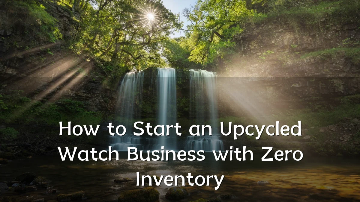 How to Start an Upcycled Watch Business with Zero Inventory