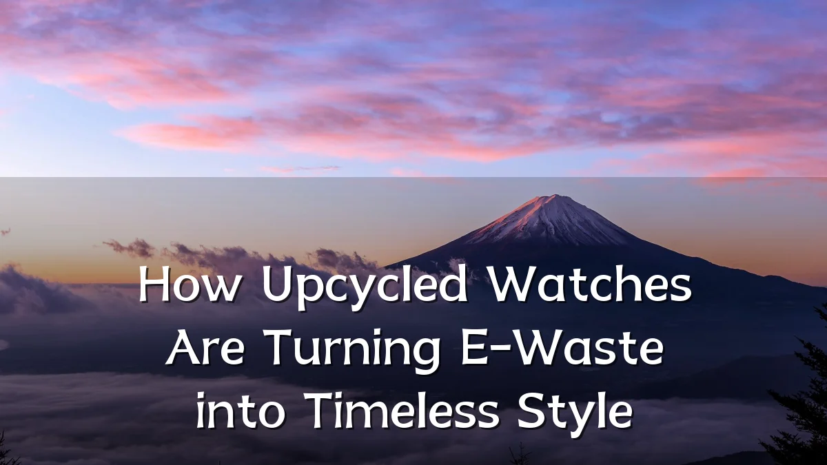 How Upcycled Watches Are Turning E-Waste into Timeless Style