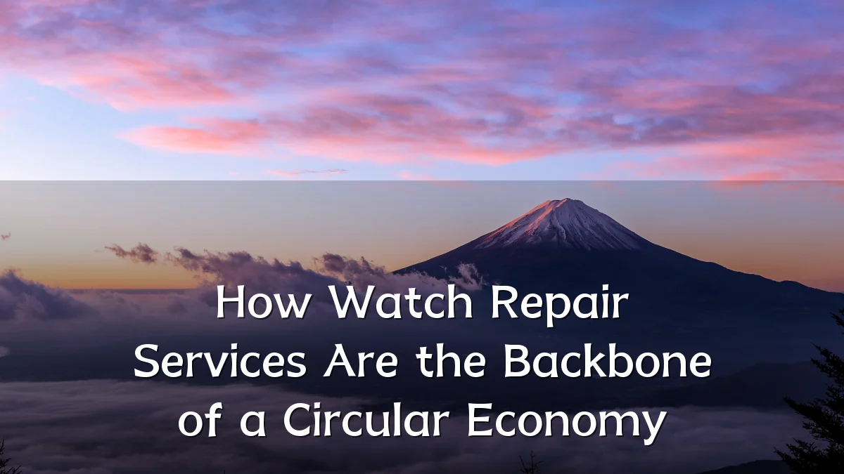 How Watch Repair Services Are the Backbone of a Circular Economy