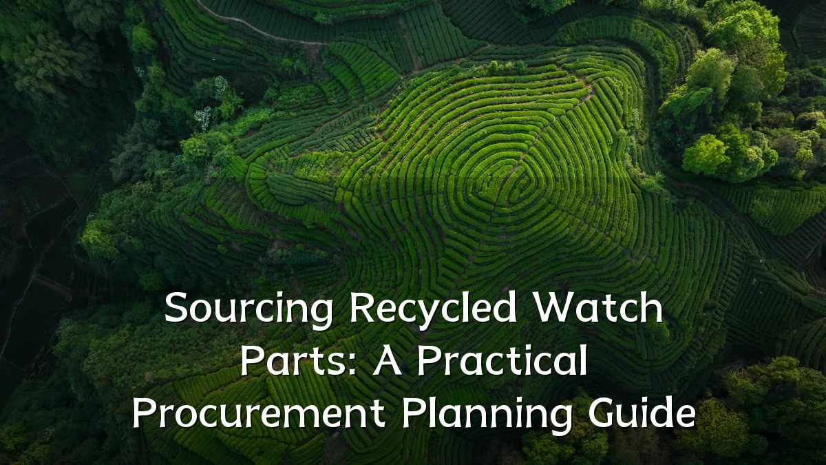Sourcing Recycled Watch Parts: A Practical Procurement Planning Guide