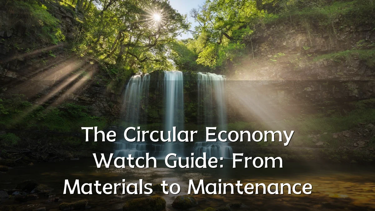 The Circular Economy Watch Guide: From Materials to Maintenance